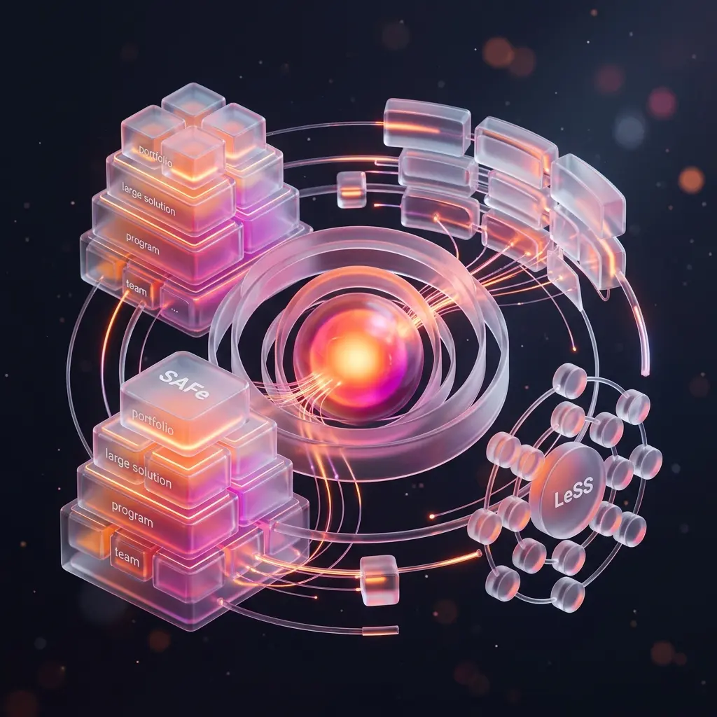 SAFe, LeSS, and DAD: Scaling Agile